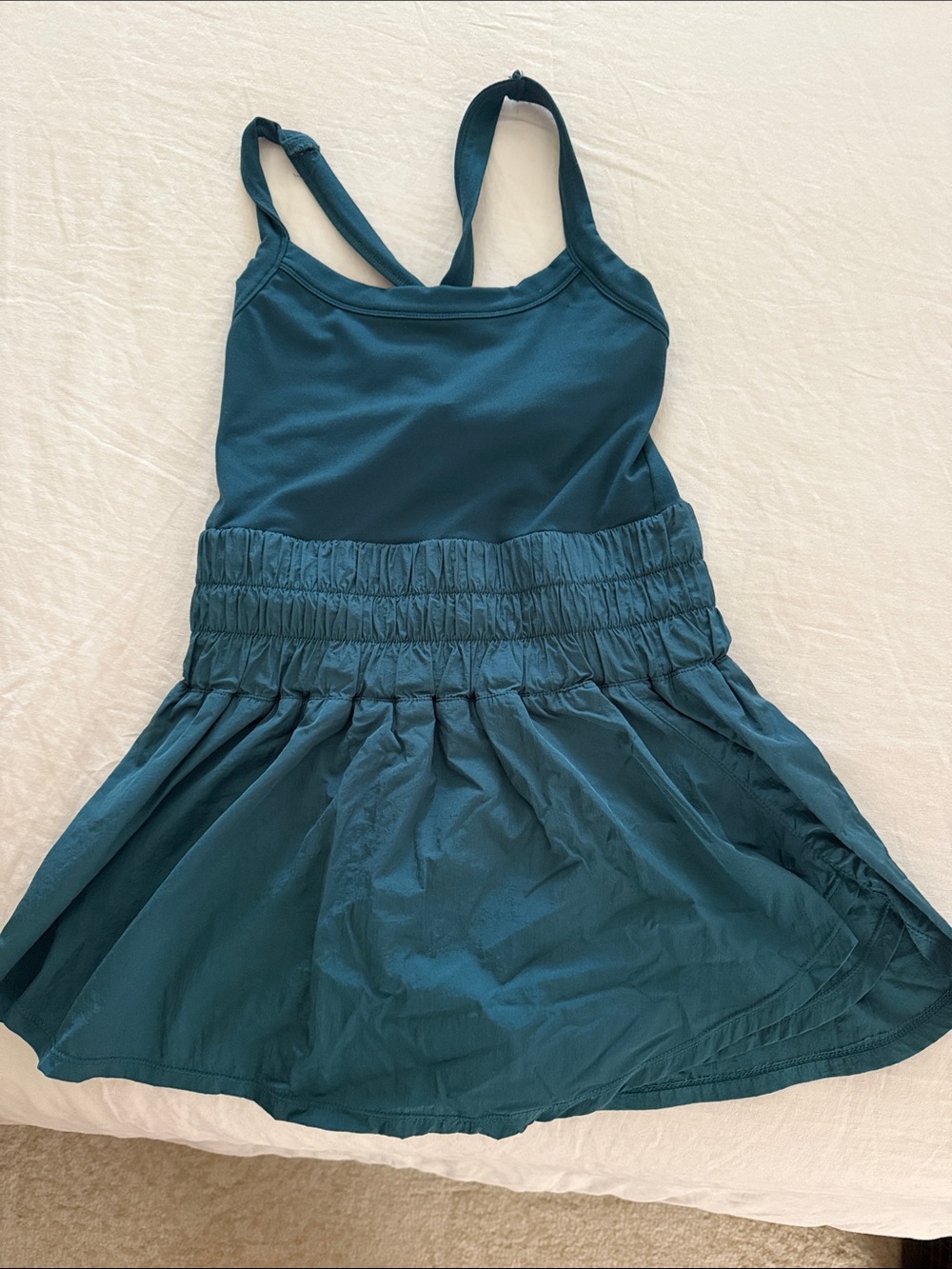 FP Movement by Free People Runsie Deep Teal Athletic Skort Set